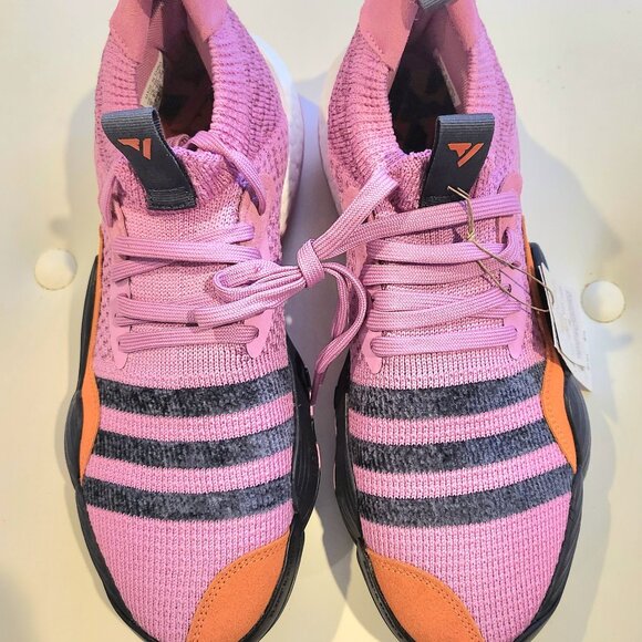 NWT Men Shoes Adidas  Trae Young 2 Athletic Adaptive Fit Sock SCK360 SZ 9 Purple